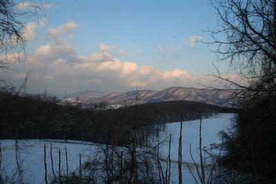 Snow in the mountains