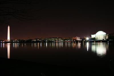 Washington Monument and Jefferson Memorial